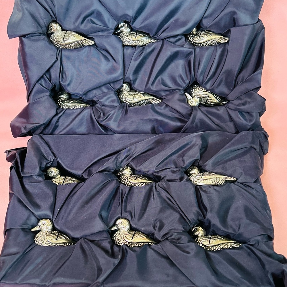 Vintage Silver-Plated Duck Place Card Holders